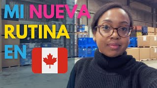 👷🏽‍♀️Un día de TRABAJO en CANADA [upl. by Eelame]