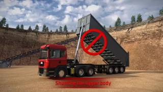 How to operate a tipper  avoid serious accidents [upl. by Nahsaj]