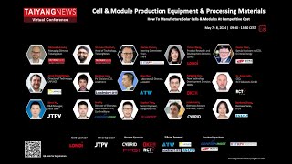 Day1ConclusionTaiyangNews Cell amp Module Production Equipment amp Processing Materials Conference [upl. by Hayne]