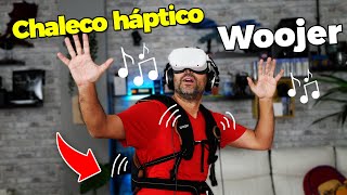 Probando el Chaleco Háptico WOOJER con Realidad Virtual Unboxing y Análisis [upl. by Gnuhp]