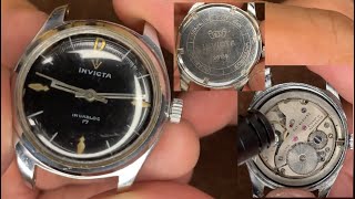 Invicta Incabloc 17 Cal 1538 1539 1950s Swiss Vintage Mechanical Watch Movement sound Appearance [upl. by Kirsti]