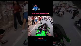 Ninja zx10r reaction status cute girl 🥰❤️ zx10r z900 bmws1000rr [upl. by Mraz817]