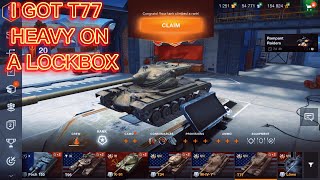 LOCKBOX KEY on World Of Tanks Blitz  CONTAINER OPEN REWARDS T77 amp MORE wotblitz wargaming wot [upl. by Fatimah]