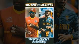 West indies🇰🇳VS🇿🇦South Africa Who will qualify for semi final🏆 shorts cricket westindies africa [upl. by Drucilla384]