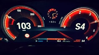 0100 ACCELERATION BMW 7 SERIES 730D XDRIVE G11 NEW 2016 [upl. by Ylil]