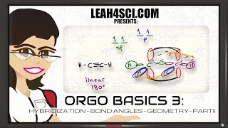 sp2 and sp Hybridization Bond Angle and Geometry In Organic Chemistry Basics 3 [upl. by Eeliram]