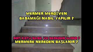 MERMER BASAMAK NASIL YAPILIR   RIHT KOTU NASIL ALINIR   20 DAKİKA DETAYLI ANLATIM VE İŞÇİLİK [upl. by Harriot36]