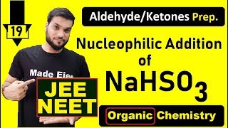 L19 Nucleophilic Addition of NaHSO3 on Aldehyde amp Ketones  Chemical Rxn  JEE NEET [upl. by Noirred890]