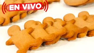 En VIVO GALLETAS de JENGIBRE 😍🍪😋 receta fácil y rápida en directo [upl. by Ociral]