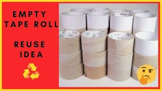 tape roll reuse idea make this organizer multipurpose used [upl. by Losyram]