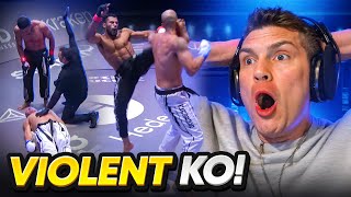 The MOST VIOLENT Karate KO Ive Ever Seen Karate Combat [upl. by Yanat]