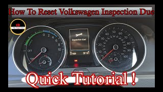 Volkswagen  How to Reset Inpsection Due Reminder eGolf Golfetc  The Plugin Duo [upl. by Volkan]