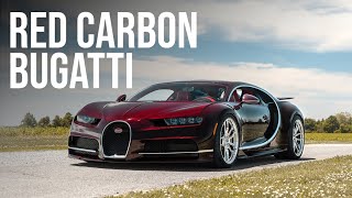 RED CARBON BUGATTI CHIRON  ANRKY WHEELS  PREMIERTIRECA [upl. by Llednohs]