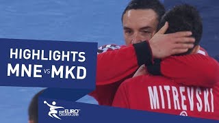 Highlights  Montenegro vs Fyr Macedonia  Mens EHF EURO 2018 [upl. by Nerehs]