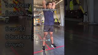 Kettlebell Complex 24 KG fitness motivation fit fitmotivation sports athlete shorts fitness [upl. by Havener]