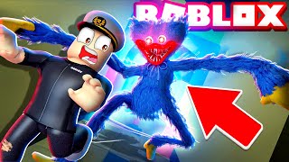 HUGGY WUGGY CHASED ME IN ROBLOX Floppys Playtime [upl. by Minsk]