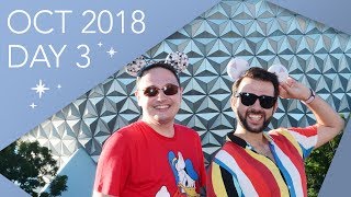 Walt Disney World Vlog  Day 3  Epcot  October 2018  Adam Hattan amp Gary C [upl. by Towbin]