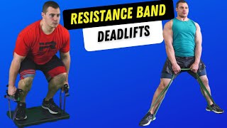 Resistance Band Deadlift  Banded Deadlift [upl. by Ainaj]