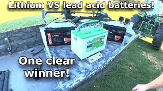 Deep cycle batteries lithium vs lead acid Lithium trolling motor batteries by DrPrepare 698 [upl. by Karney]