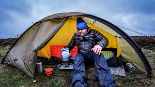 Solo Tent Camping  Boggy Conditions [upl. by Imray]