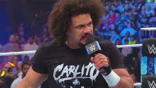 Carlito tells Rey Mysterio that Santos Escobar is the culprit [upl. by Pitarys]