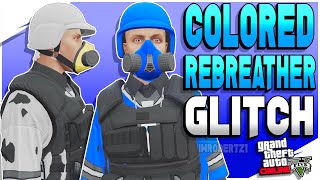 GTA 5 Online Colored Rebreather Glitch Blue Orange Yellow Black Rebreathers Clothing GTA 5 Glitches [upl. by Nauj]