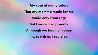 Coat of Many Colors Lyrics Dolly Parton [upl. by Ynittirb385]