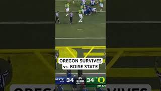 Oregon Ducks defeat Boise State 3734 on lastsecond FG 🦆 🏈 shorts [upl. by Gawain]