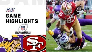 Vikings vs 49ers Divisional Round Highlights  NFL 2019 Playoffs [upl. by Erde]