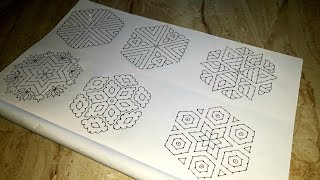 15×8 dots kolam designs for beginners Easy rangoli Easy Dot kolammuggulu Daily use kolamrangoli [upl. by Yajnas]