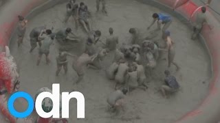 Mud Festival in South Korea gets underway [upl. by Darrey]