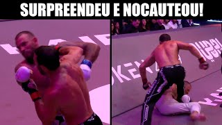 NOCAUTEOU E DESAFIOU UM BRASILEIRO LUKE ROCKHOLD VENCEU NO KARATE COMBAT [upl. by Darrej]