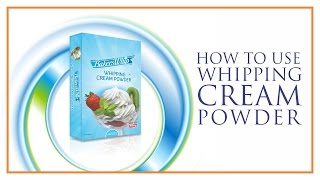 How to use Whipped Cream Powder for Cake Decoration [upl. by Ennovihc]