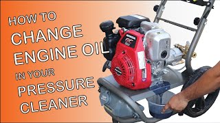 HOW TO Change high pressure washer engine oil  Pressure washer service and maintenance [upl. by Jb]