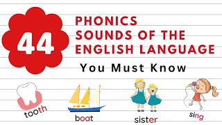 44 Phonics Sounds Phonemes of the English Language You Must Know [upl. by Amity127]