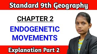 Endogenetic movements class 9th geography chapter 2 explanation part 2 in hindi [upl. by Alleras]