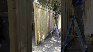 How To Apply SemiTransparent Stain amp Sealer To A Cedar Wood Fence [upl. by Jobey308]