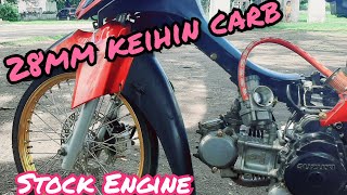 28mm keihin carb for Smash 115 stock engine [upl. by Novehc]