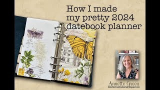 How I Make my Pretty 2024 Datebook Planner [upl. by Gerrie]