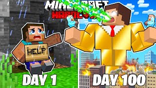 I Survived 100 Days as a TRILLIONAIRE in HARDCORE Minecraft [upl. by Nagram]