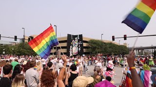 Sights and Sounds from the 2023 Heartland Pride Parade [upl. by Anividul]