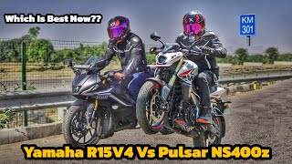 Pulsar NS400 Vs Yamaha R15M  Quick Comparison  New NS can Beat R15😱 Fire Hai ye To🔥 [upl. by Hubert]