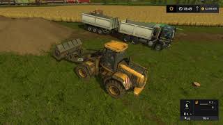 Lets Play Farming Simulator 2017  Goldcrest Valley  loading amp transporting woodchips  episode 28 [upl. by Endo]