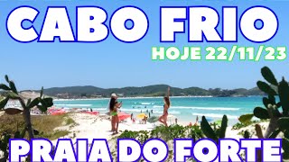 ❤️💙 CABO FRIO 🌞 PRAIA DO FORTE CLIMA DE VERÃO 😀 [upl. by Anselmi]