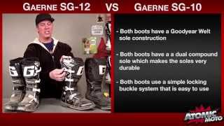 DOGFIGHT  Gaerne SG10 vs Gaerne SG12 Motocross Boots [upl. by Janus]