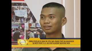 Filipino migrant workers son going to West Point [upl. by Pammi]