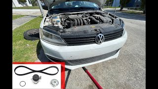 2013 Vw Jetta Timing Belt Replacement [upl. by Avehs]