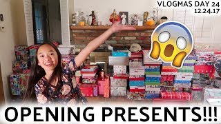 OPENING PRESENTS VLOGMAS DAY 24  Nicole Laeno [upl. by Runkel]