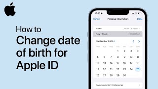 How To Change Date Of Birth For Apple ID [upl. by Merv]