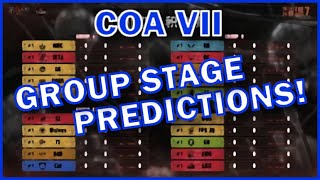 COA VII Predictions ✦ Group Stage  Identity V [upl. by Enilrahc]